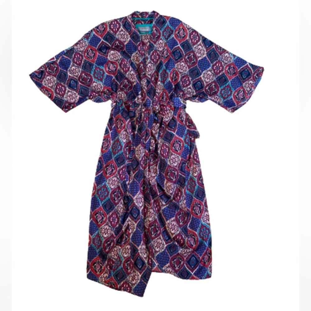 Anthropologie Multicolor Patterned Midi Dress